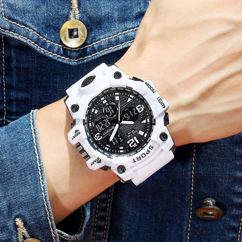 Foreign Trade Watch Youth Men's Junior High School Students Fashion Trend Black Technology Sports Luminous Boys Electronic Watch